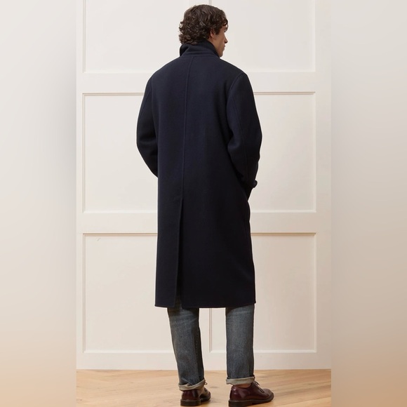 NWT J. Crew topcoat in navy cashmere blend size 40s (men’s medium) - Picture 6 of 13